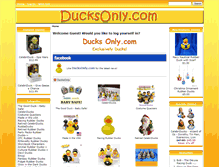 Tablet Screenshot of ducksonly.com